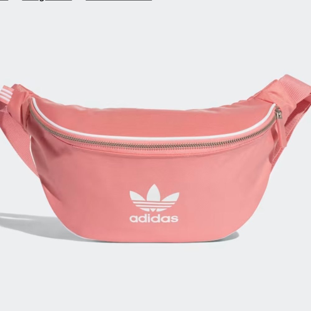 (NWT) ADIDAS — coral pink fanny pack bag (can be crossbody, etc). very spacious.